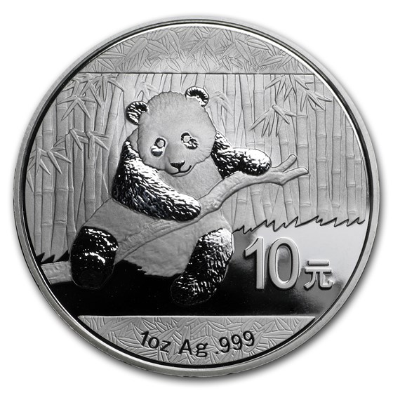2014 China 1 oz Silver Panda BU (In Capsule) 2014 China 1 oz Silver Panda BU (In Capsule)